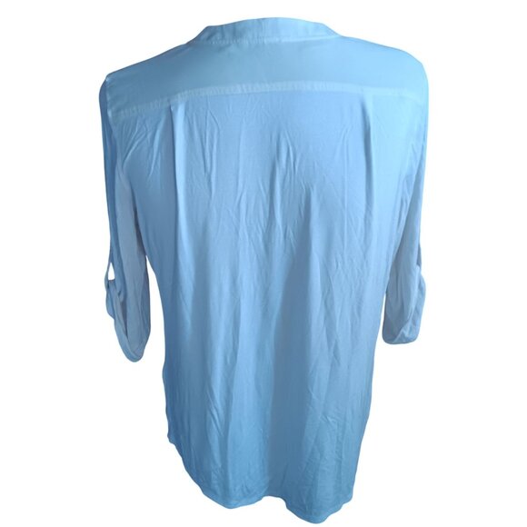 Men's Large Shirt Calvin Klein White Roll Sleeve Y2K Club Night Dancer - Picture 4 of 5